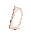 Beautiful Slim Straight Line Silver Ring NSR-4148